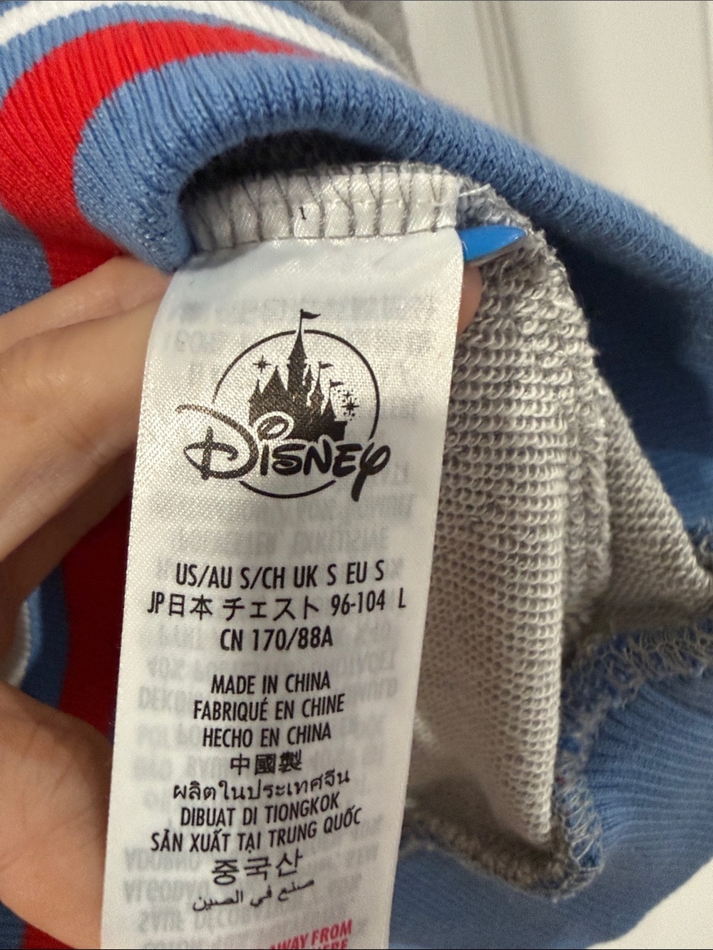 Walt Disney World USA Mickey Graphic Sweatshirt - Grey with Red & Blue retro - Picture 4 of 7